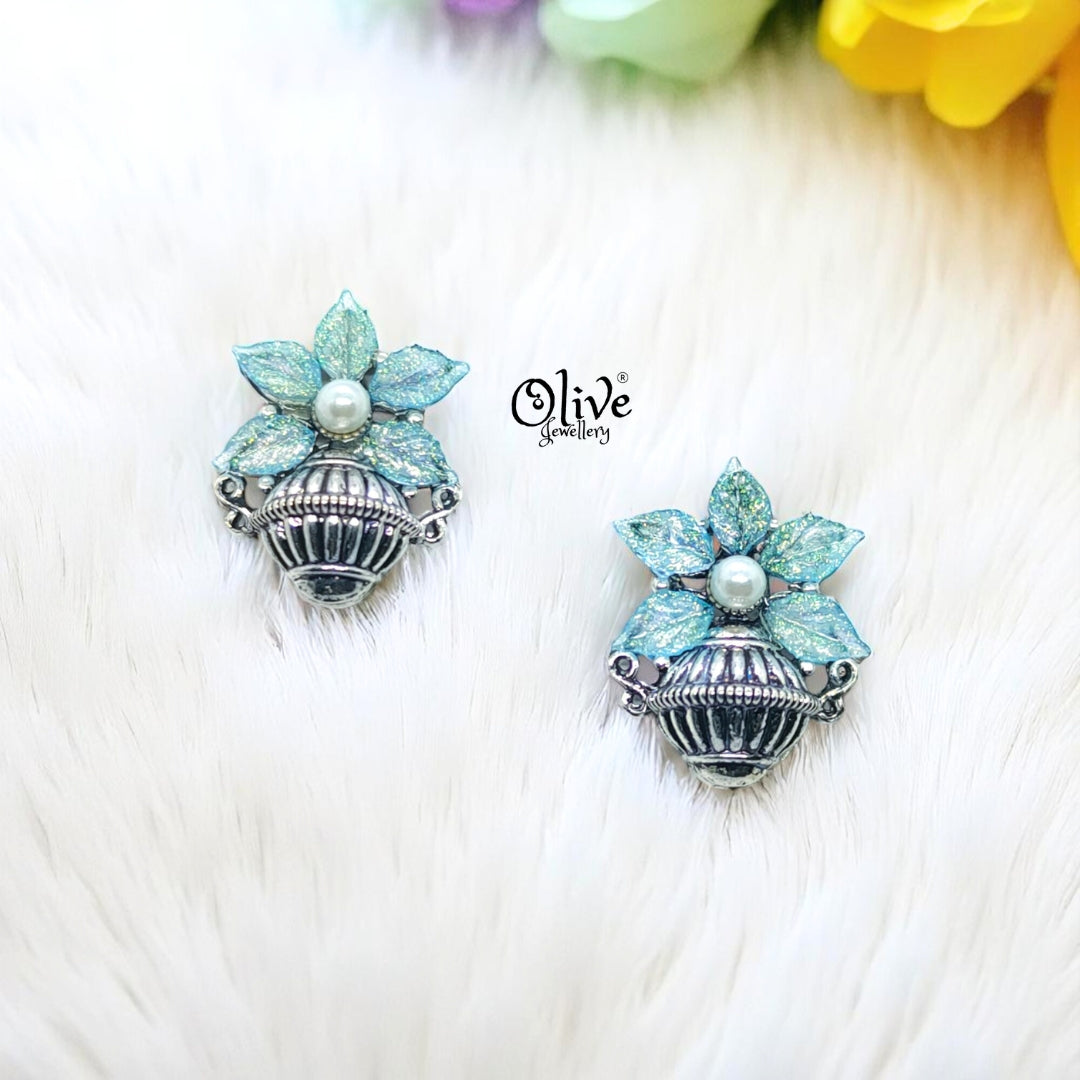Oxidized Earrings - 126