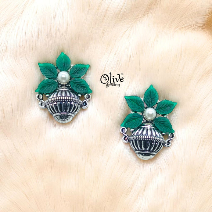 Oxidized Earrings - 126
