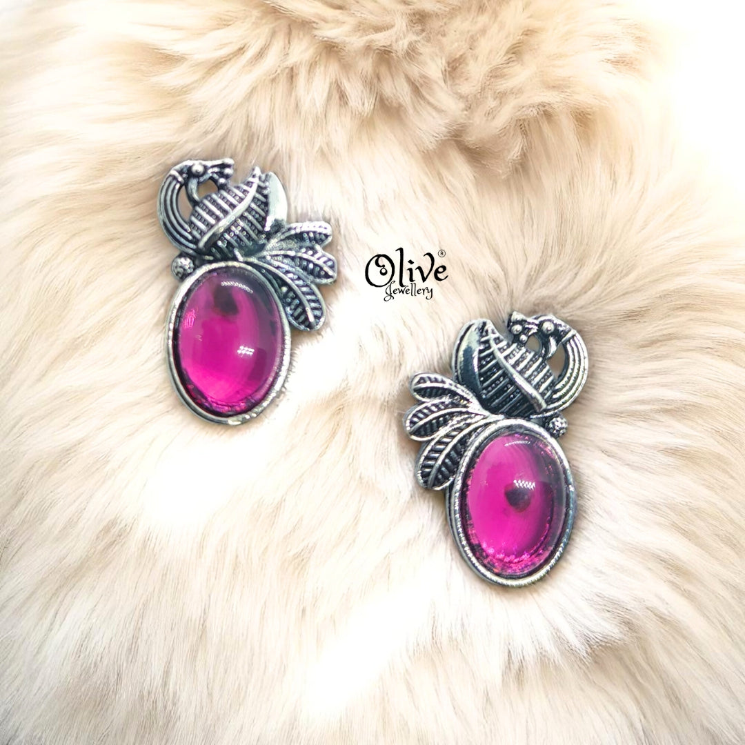 Oxidized Earrings - 137
