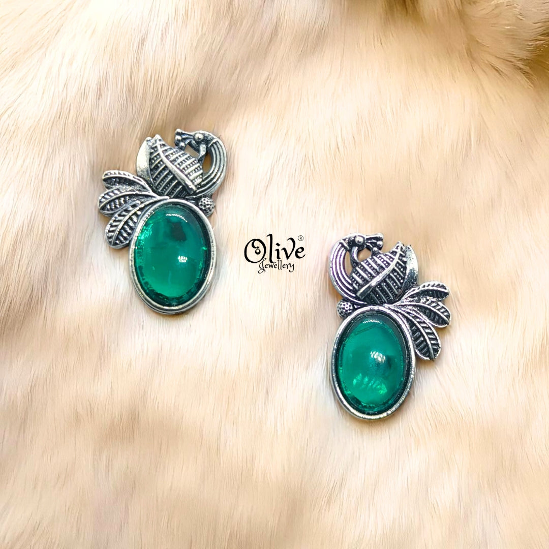 Oxidized Earrings - 137
