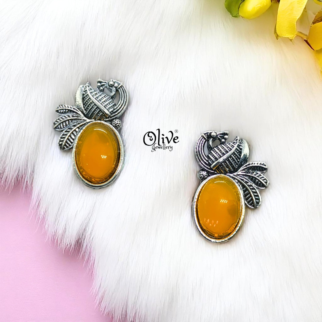Oxidized Earrings - 137