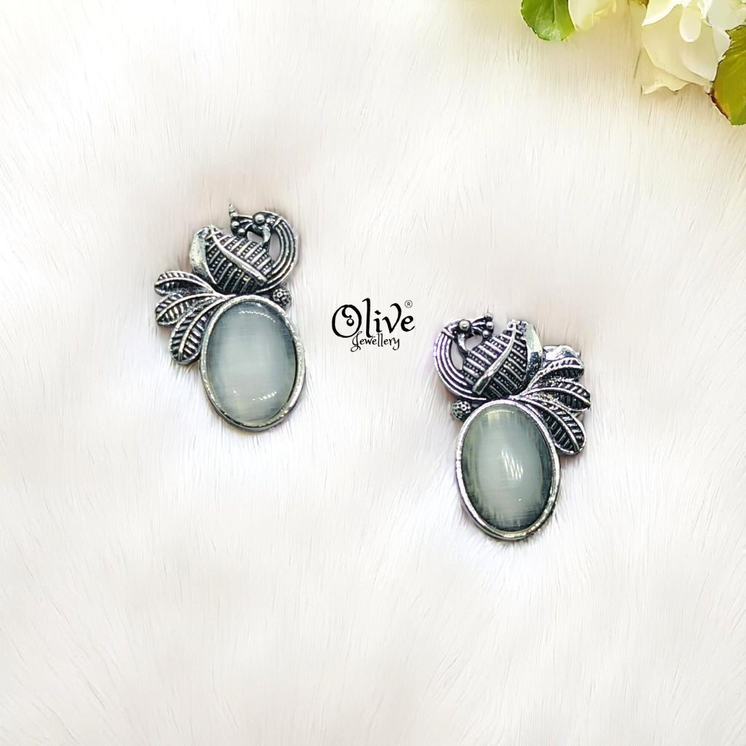 Oxidized Earrings - 137