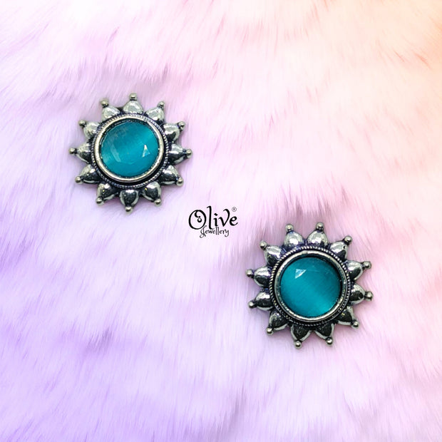 Oxidized Earrings - 154