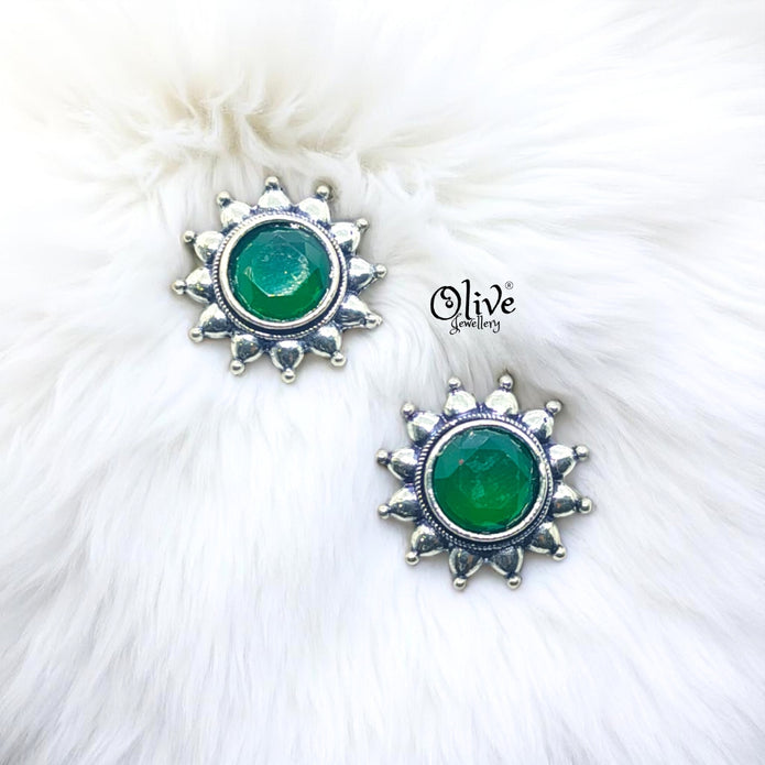Oxidized Earrings - 154