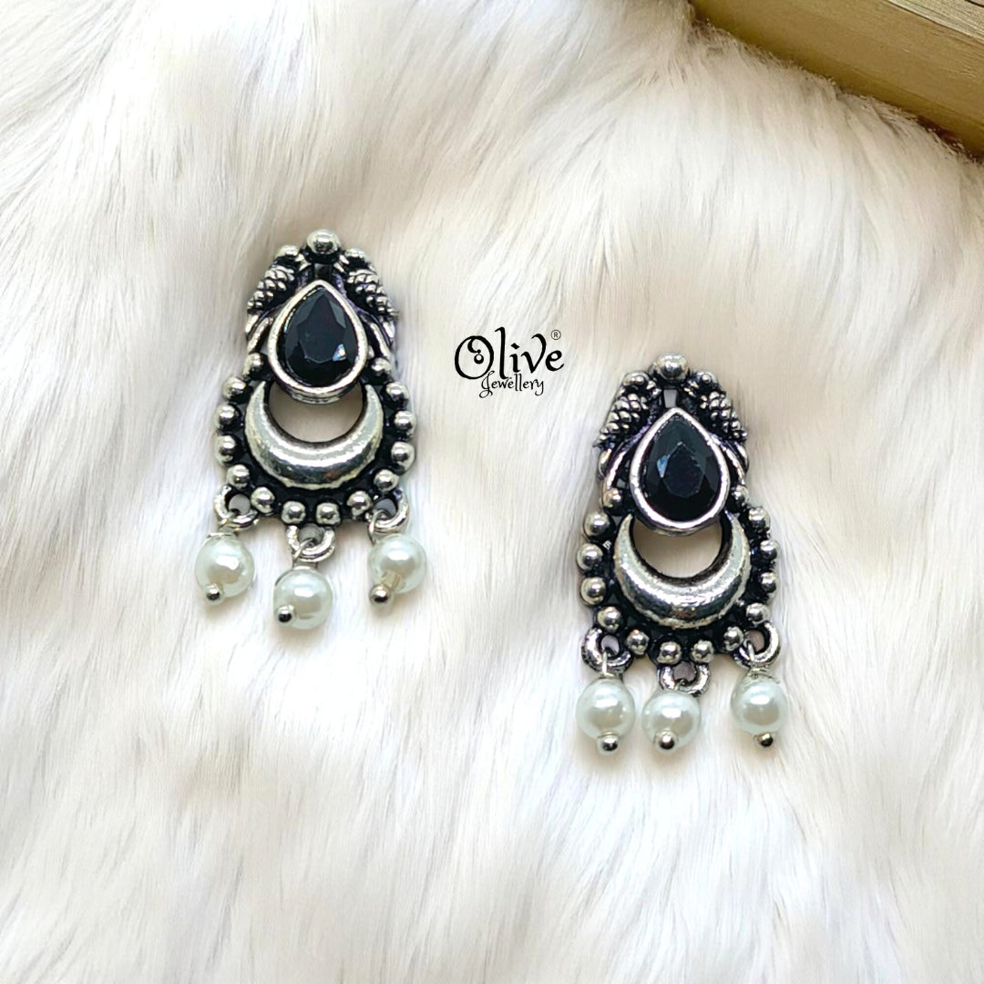 Oxidized Earrings - 164