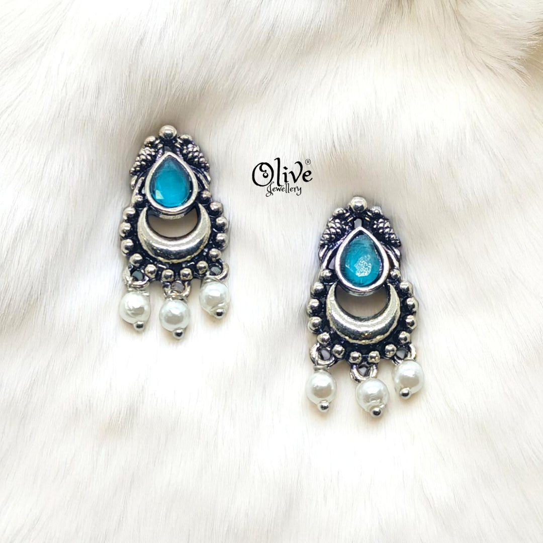 Oxidized Earrings - 164