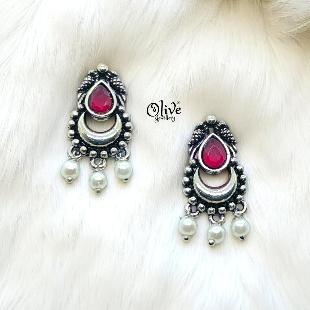 Oxidized Earrings - 164