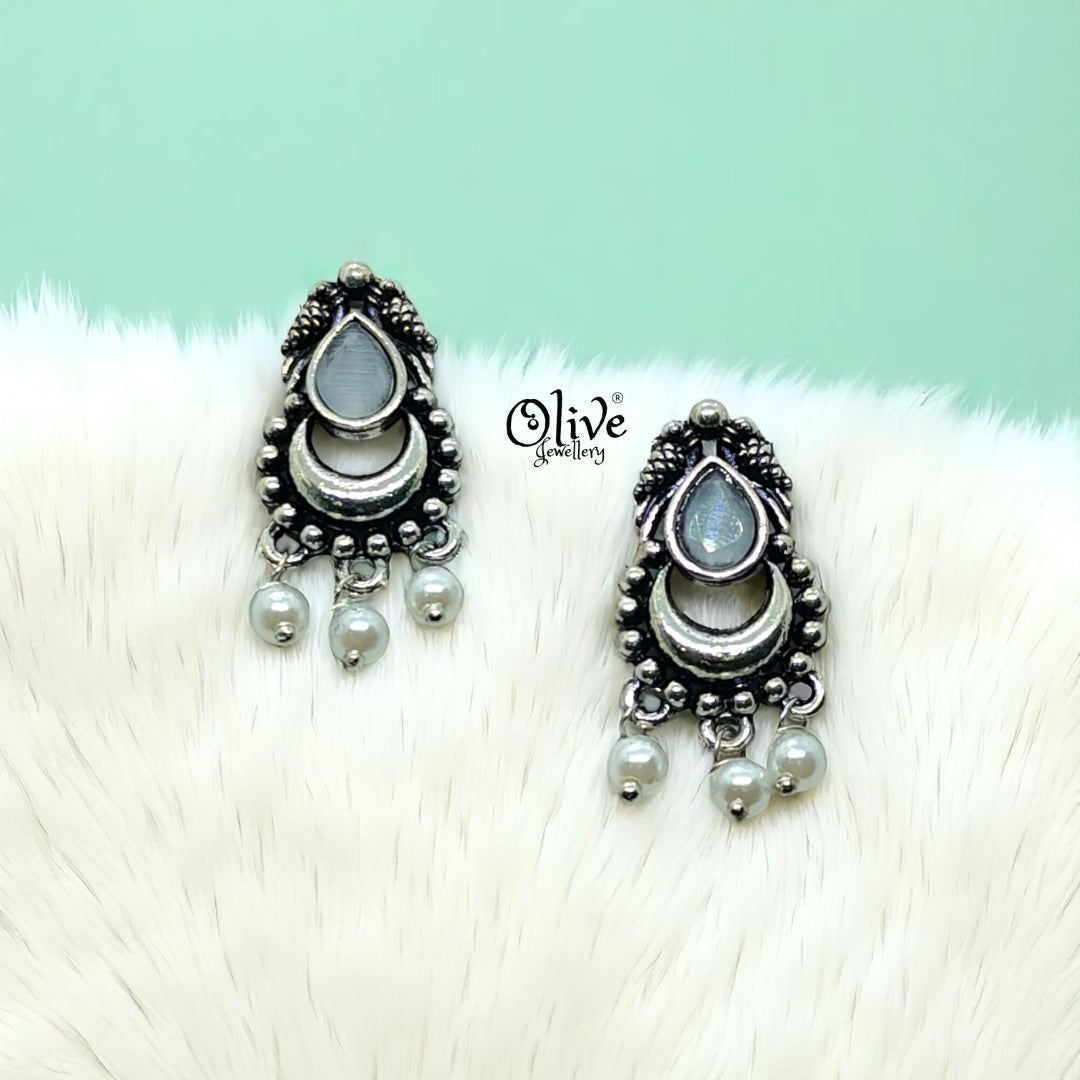 Oxidized Earrings - 164