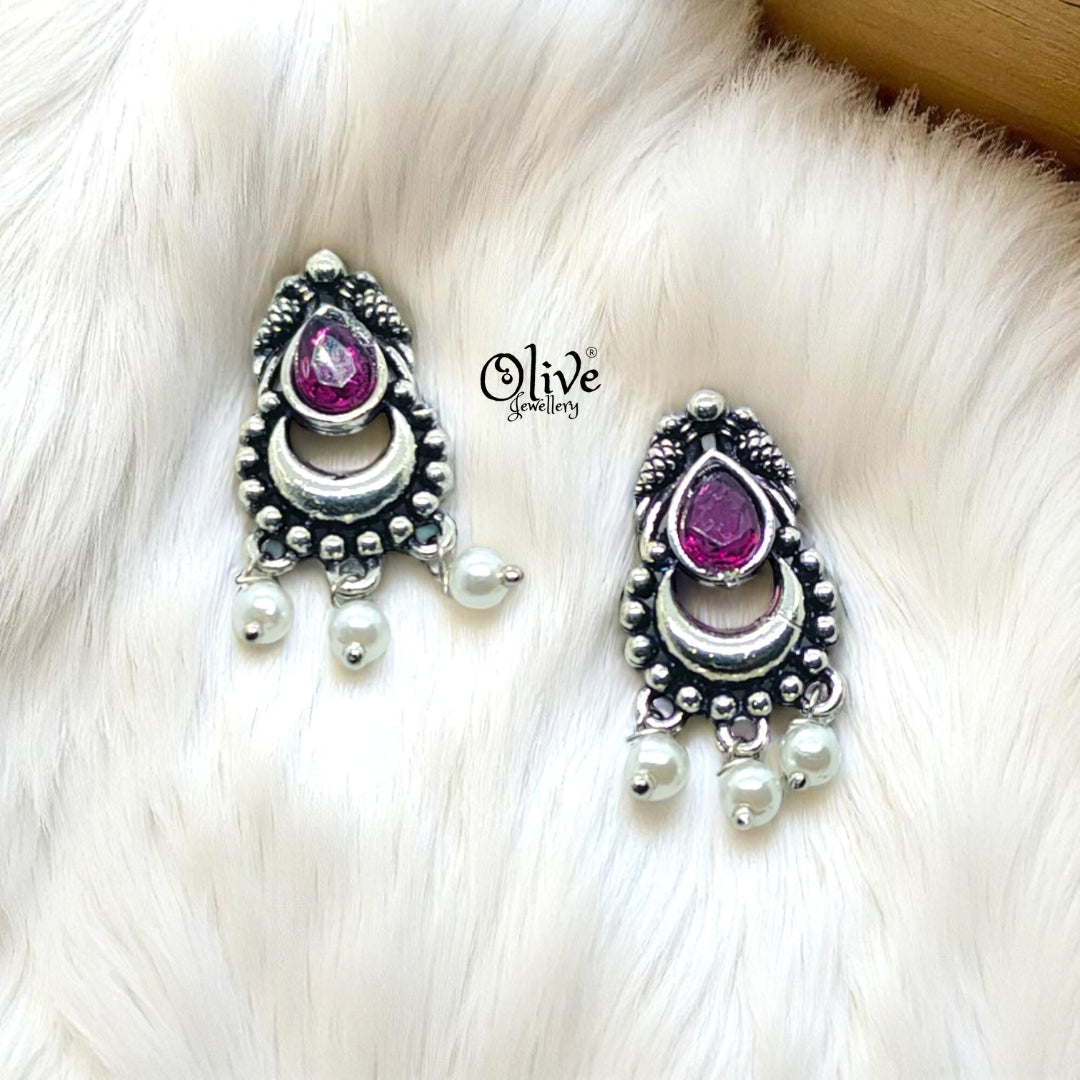 Oxidized Earrings - 164
