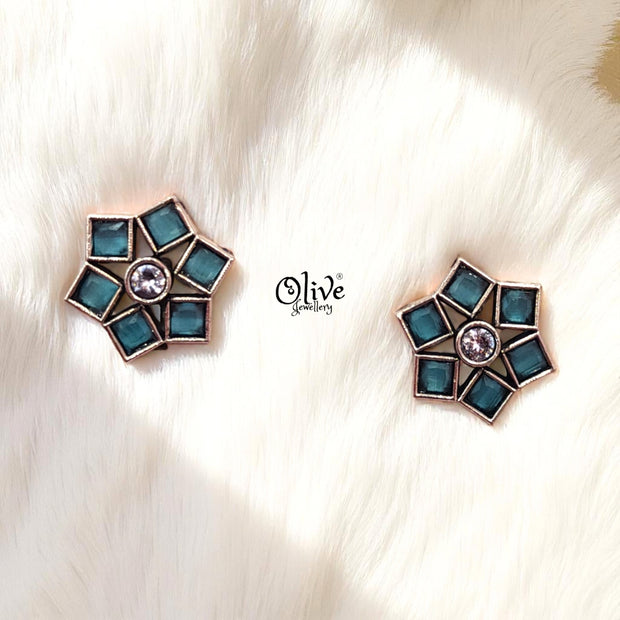 Oxidized Earrings - 174