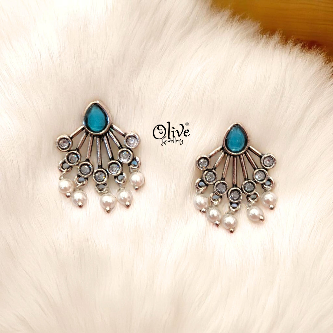 Oxidized Earrings - 185