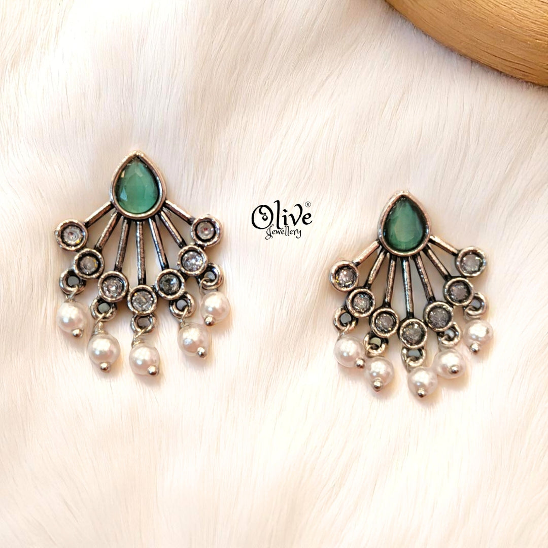 Oxidized Earrings - 185