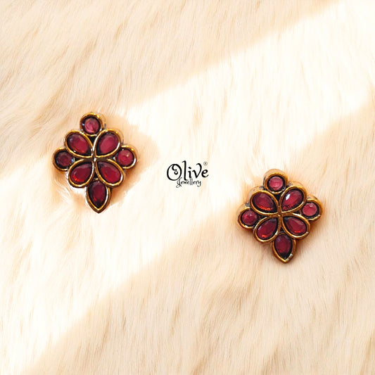 Oxidized Earrings - 197