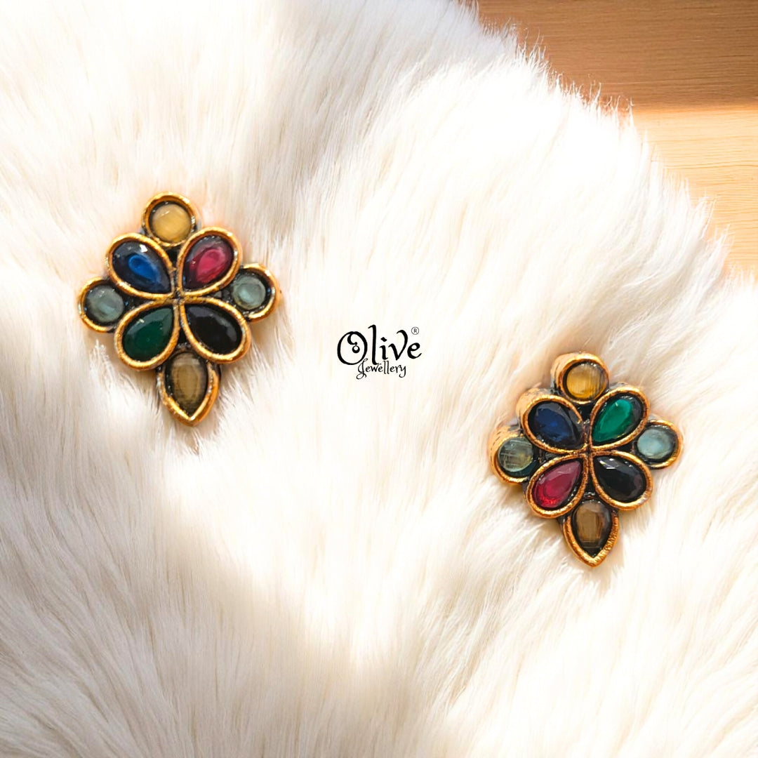Oxidized Earrings - 197