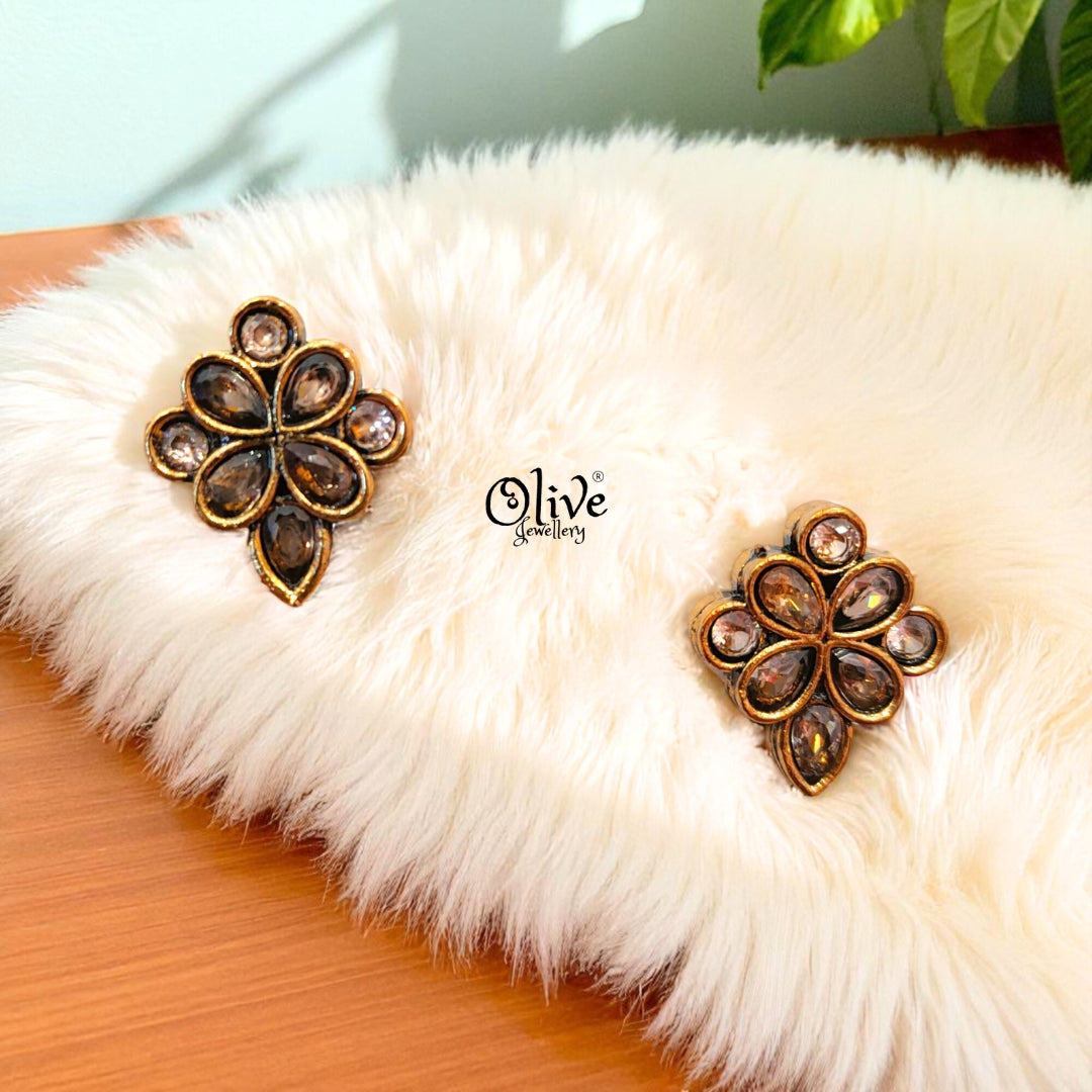 Oxidized Earrings - 197