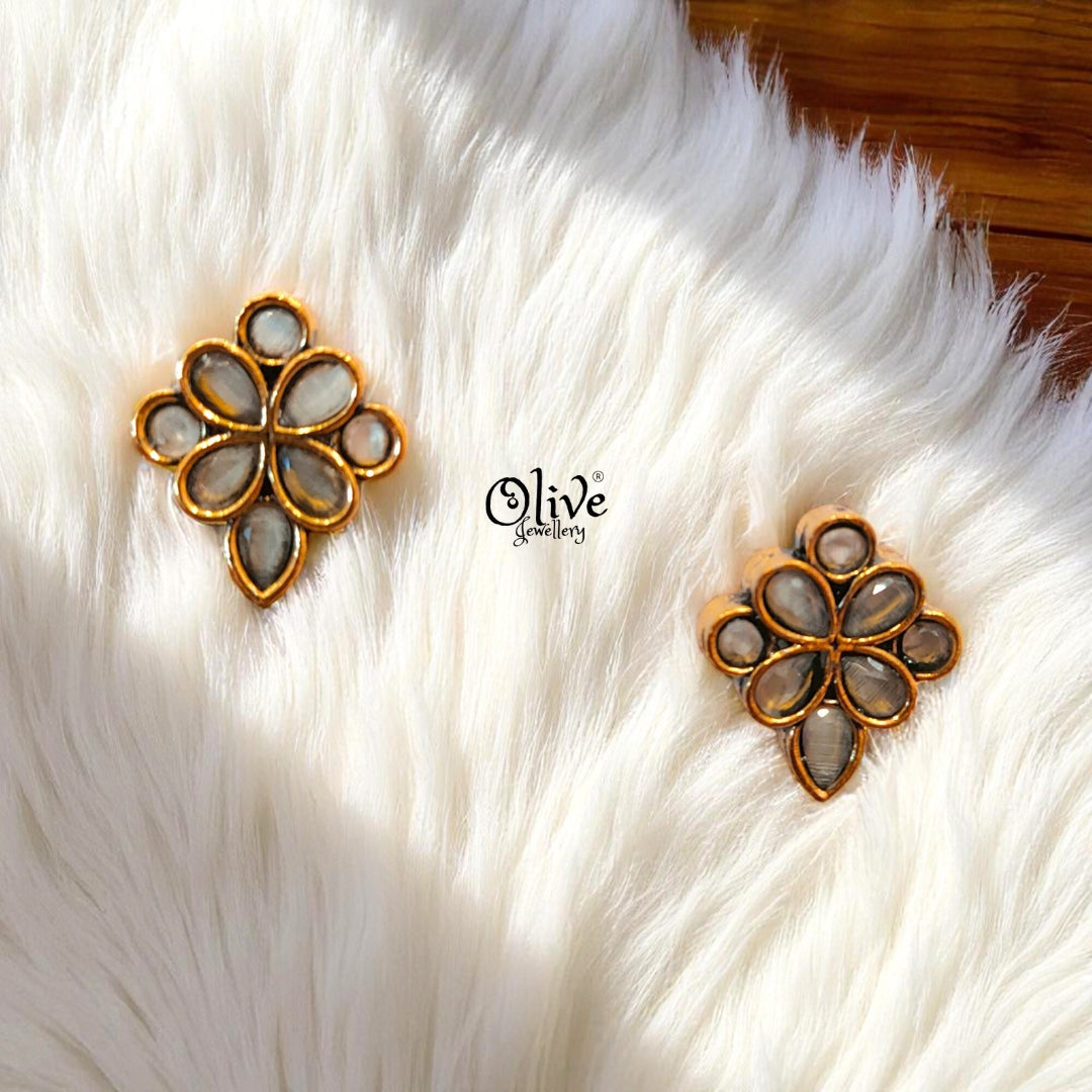 Oxidized Earrings - 197
