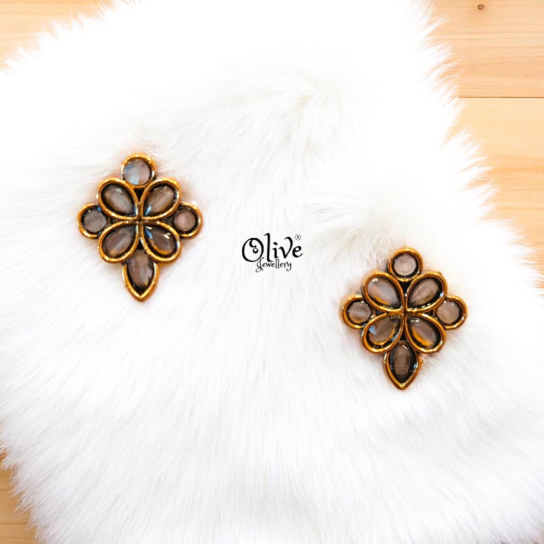 Oxidized Earrings - 197