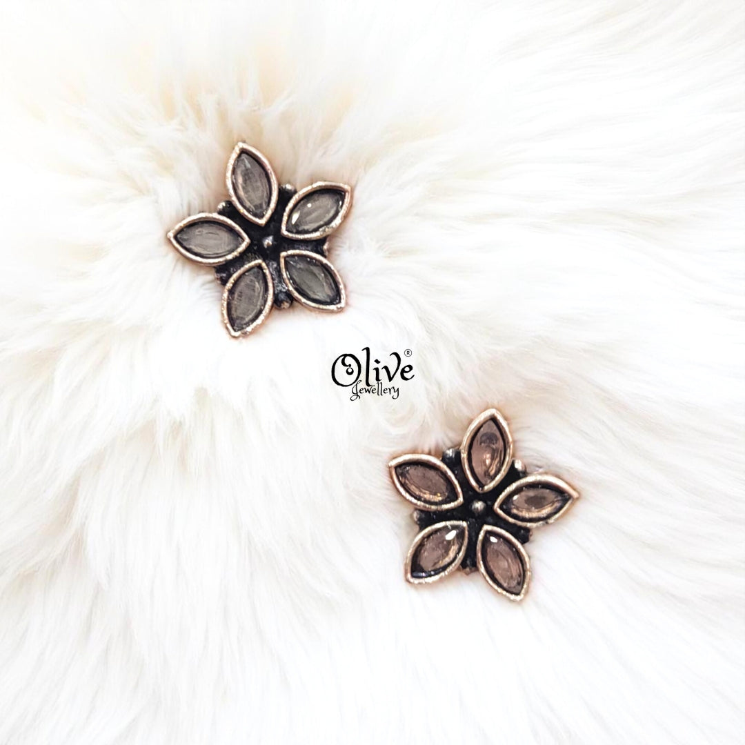 Oxidized Earrings - 209