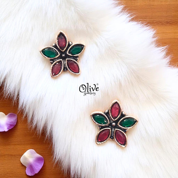 Oxidized Earrings - 209