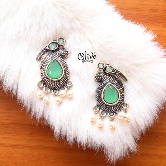 Oxidized Earrings - 221