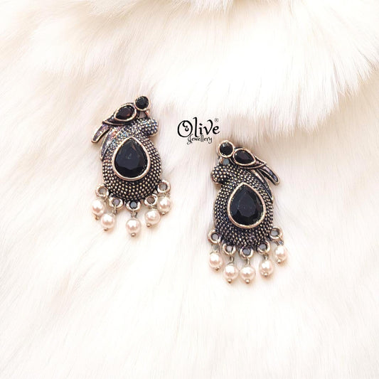 Oxidized Earrings - 221