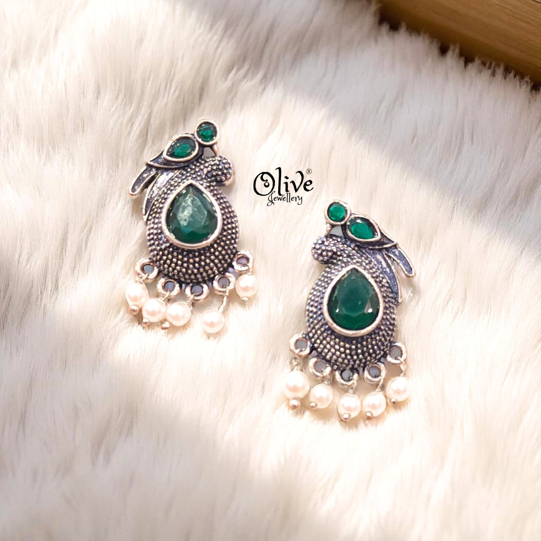 Oxidized Earrings - 221