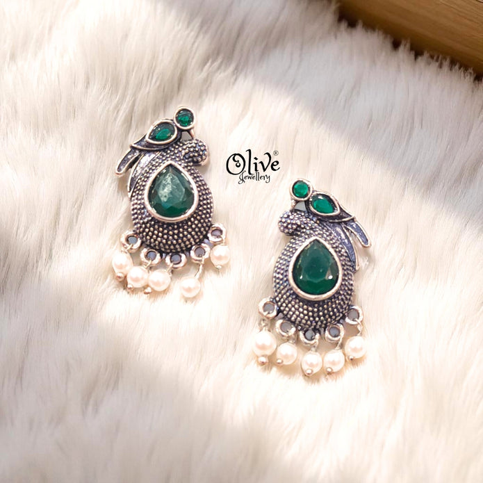 Oxidized Earrings - 221