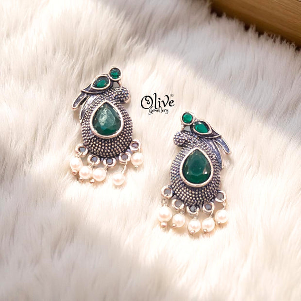 Oxidized Earrings - 221
