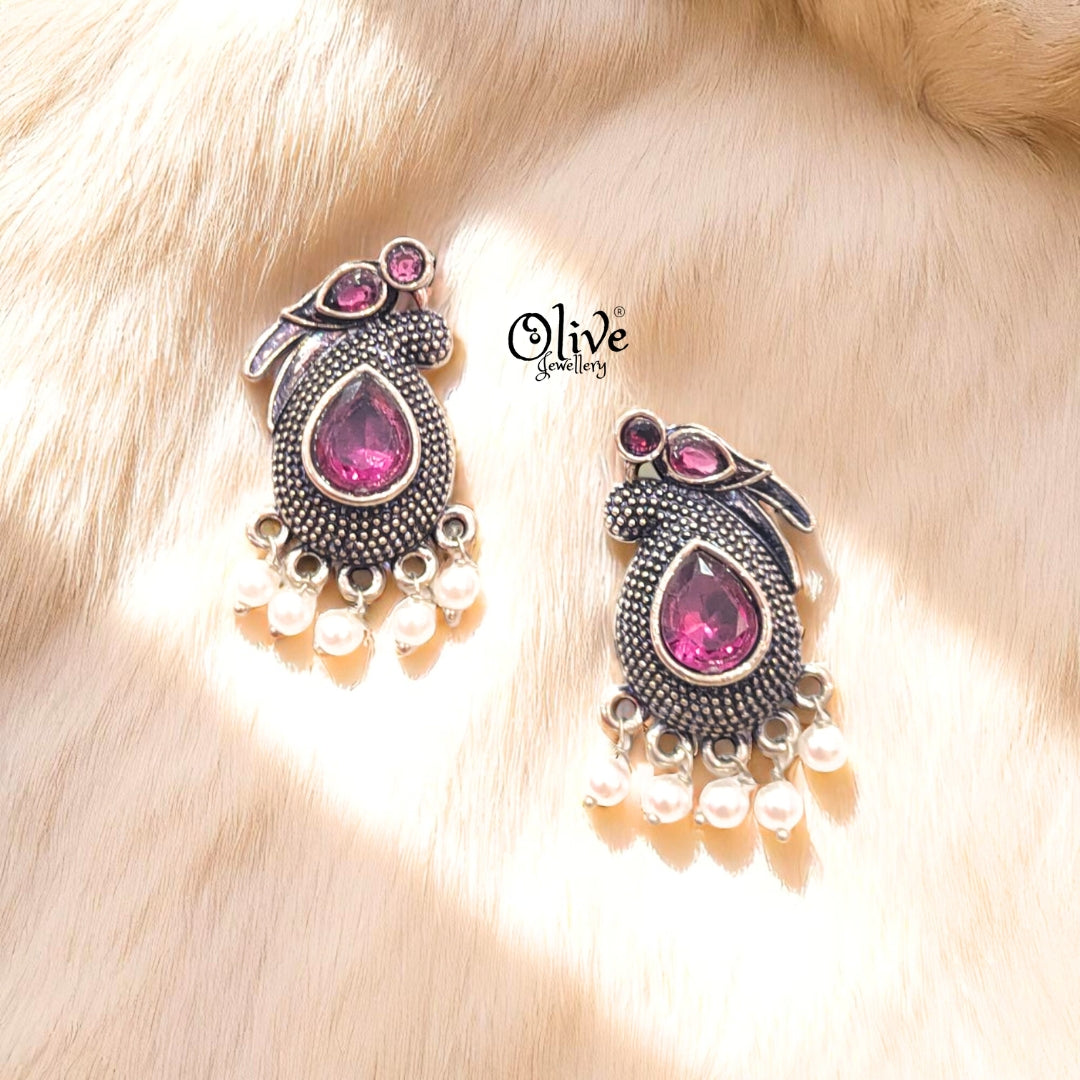 Oxidized Earrings - 221