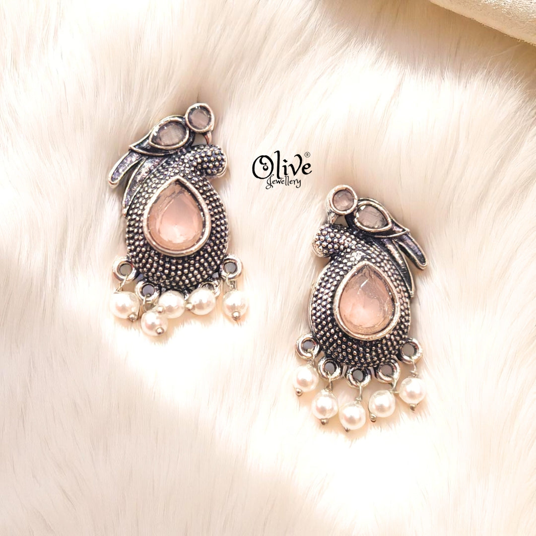 Oxidized Earrings - 221