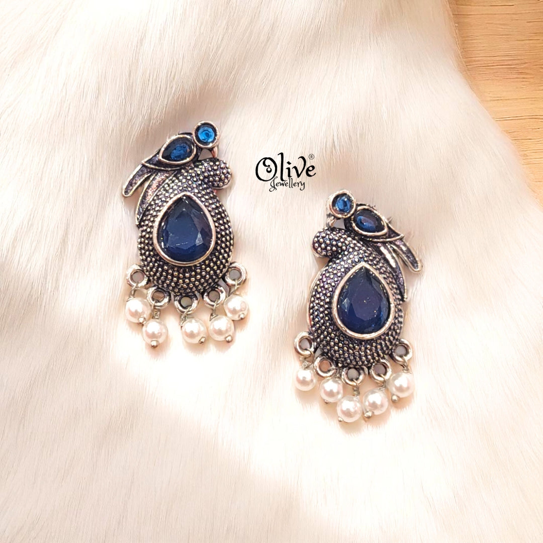 Oxidized Earrings - 221