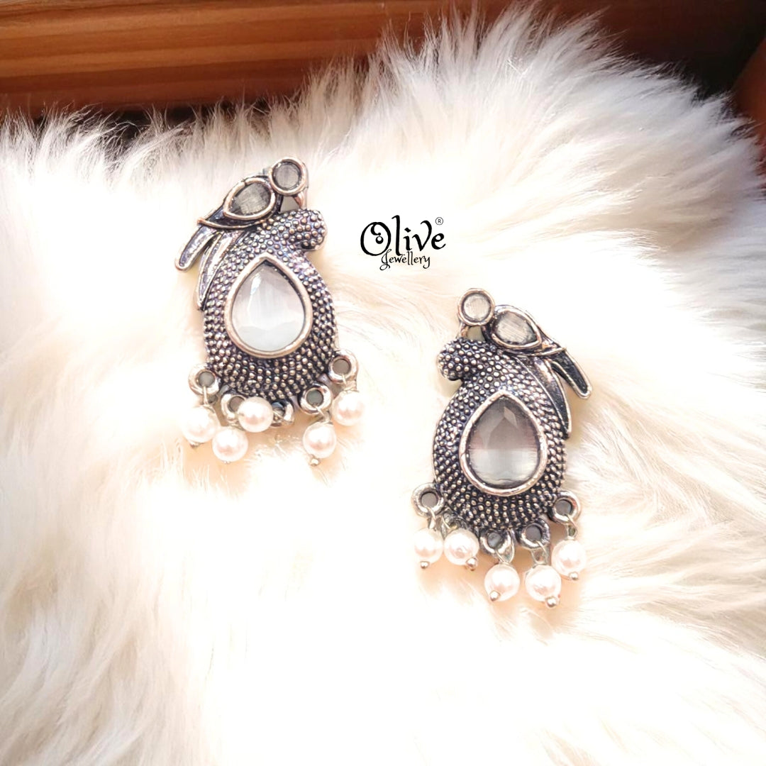 Oxidized Earrings - 221