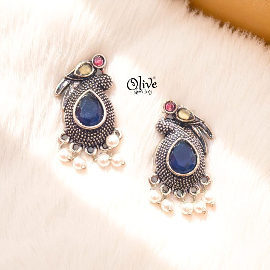 Oxidized Earrings - 221