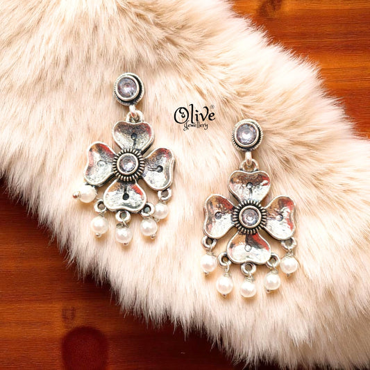 Oxidized Earrings - 232