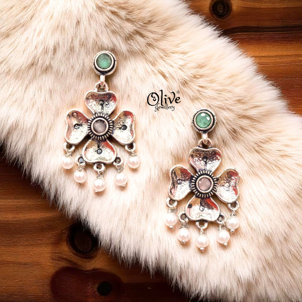 Oxidized Earrings - 232