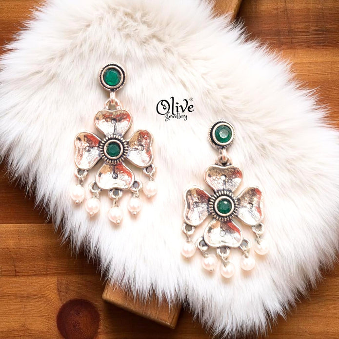 Oxidized Earrings - 232
