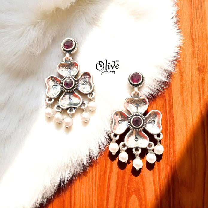 Oxidized Earrings - 232