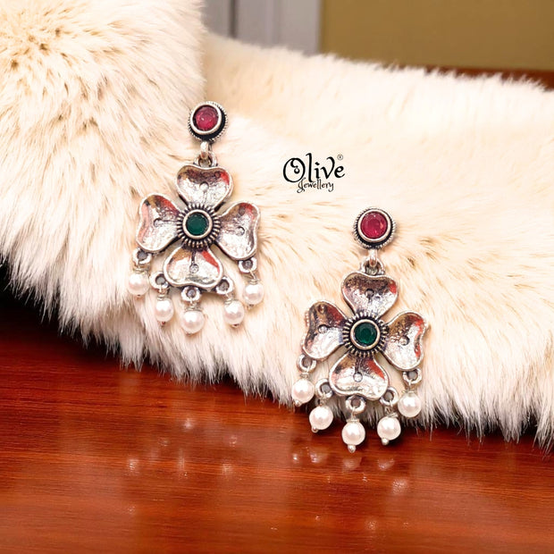 Oxidized Earrings - 232