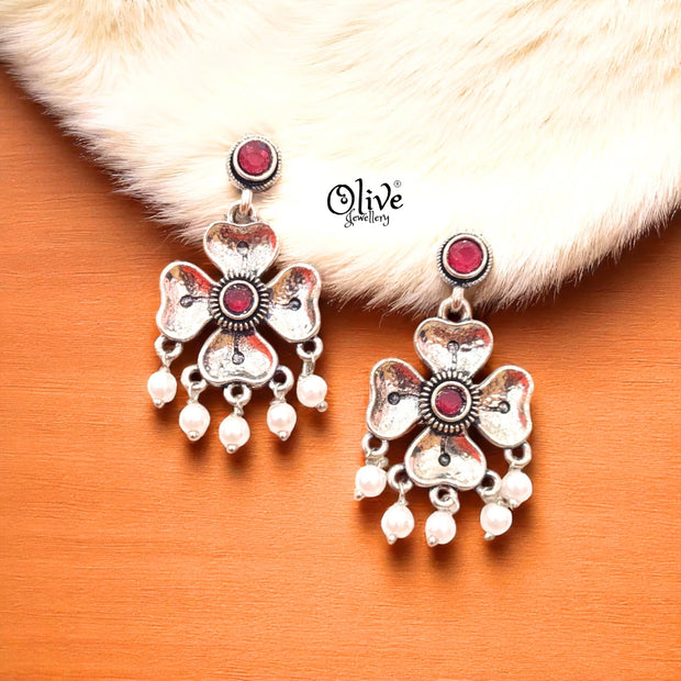 Oxidized Earrings - 232