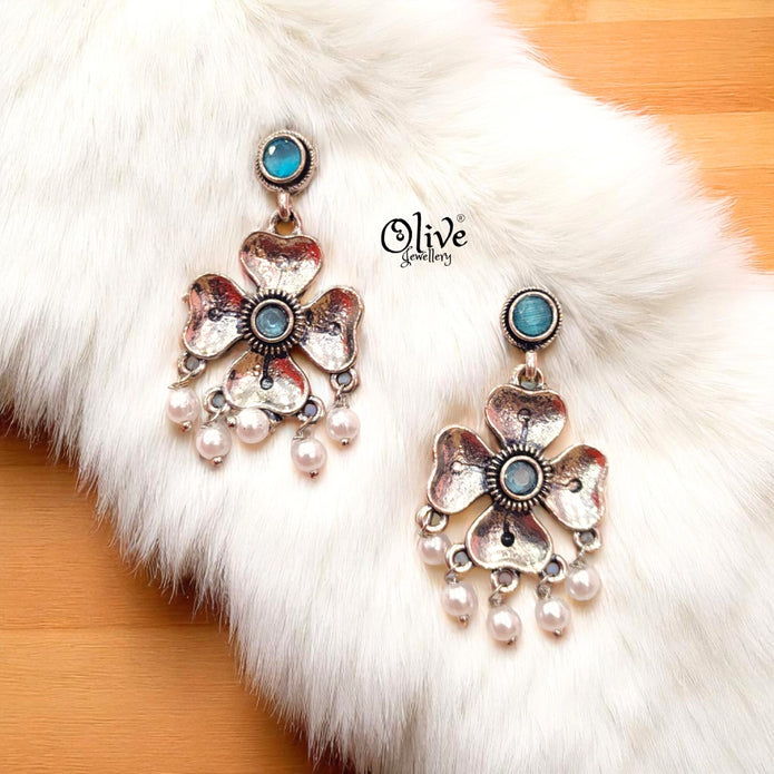 Oxidized Earrings - 232