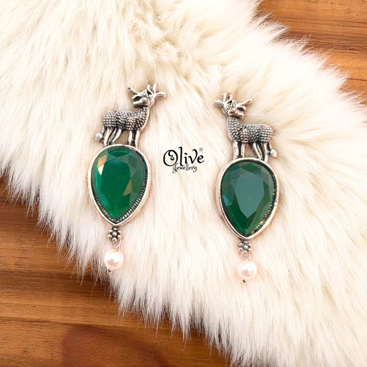 Oxidized Earrings - 243