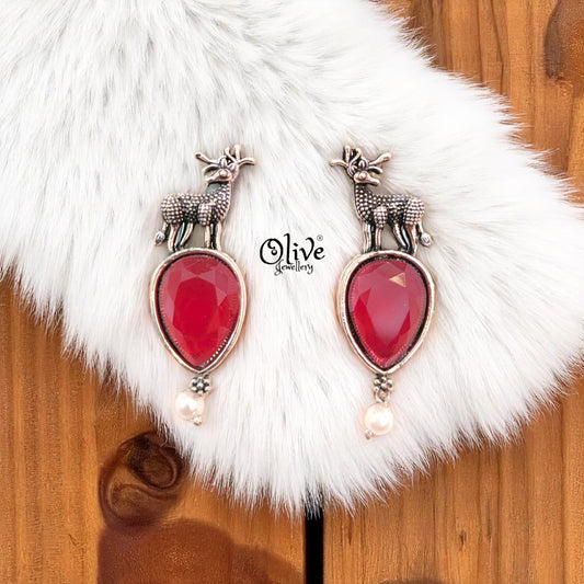 Oxidized Earrings - 243