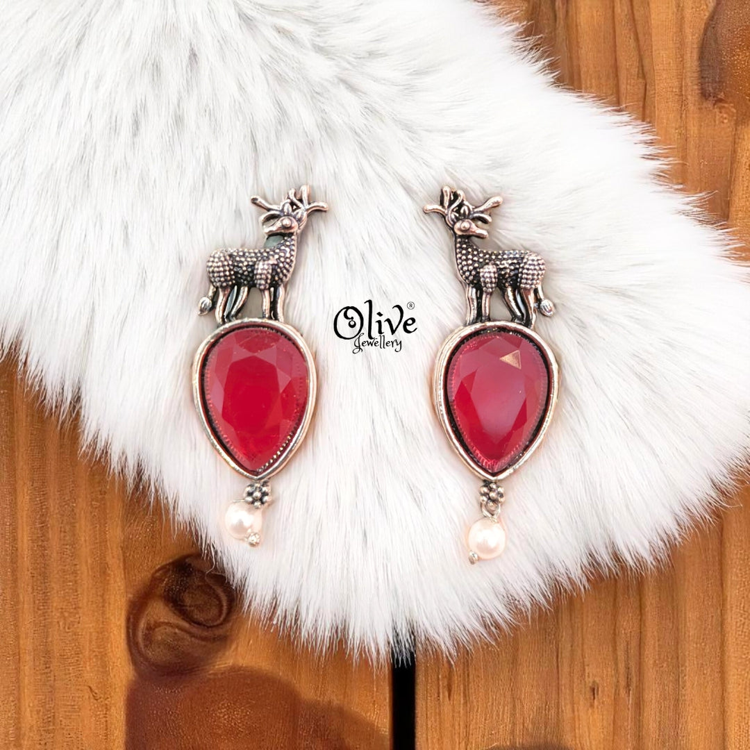 Oxidized Earrings - 243