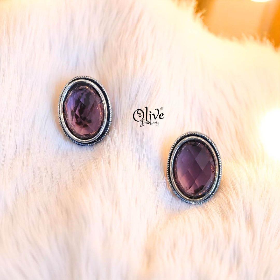 Oxidized Earrings - 248