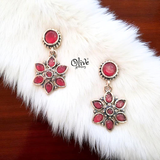 Oxidized Earrings - 278