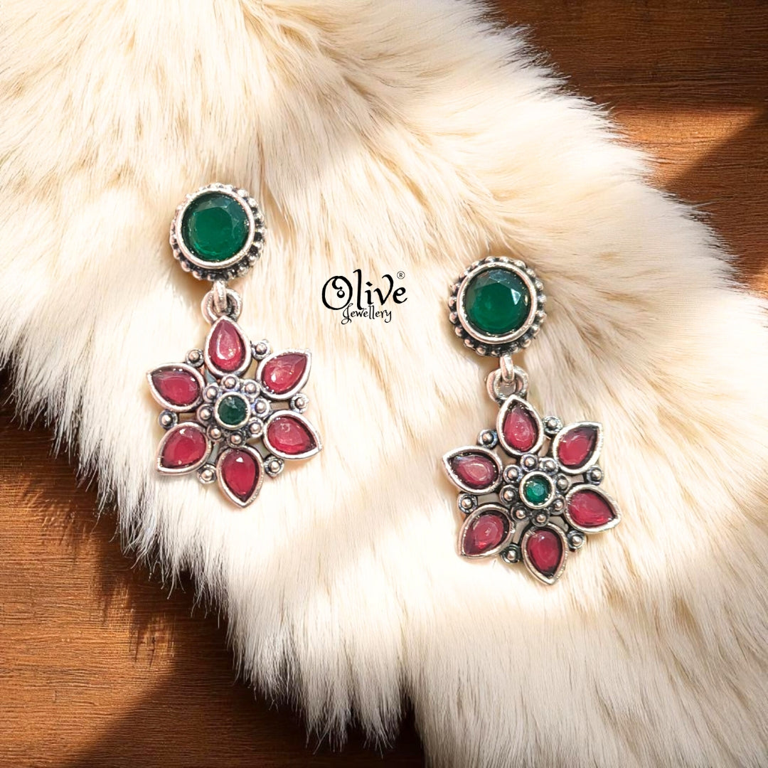 Oxidized Earrings - 278