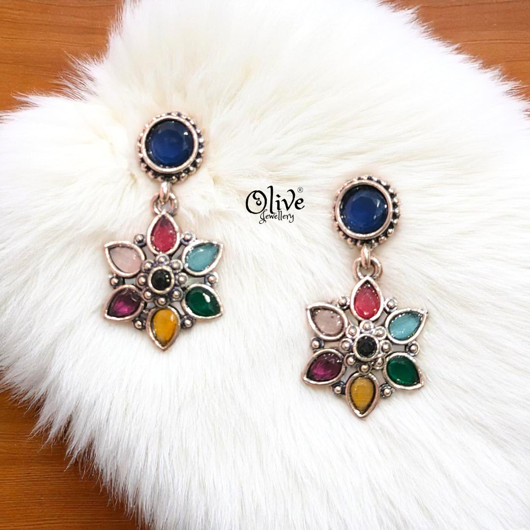 Oxidized Earrings - 278