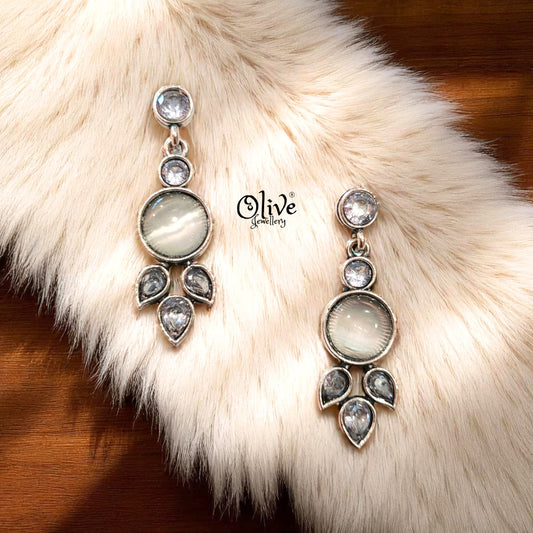 Oxidized Earrings - 299