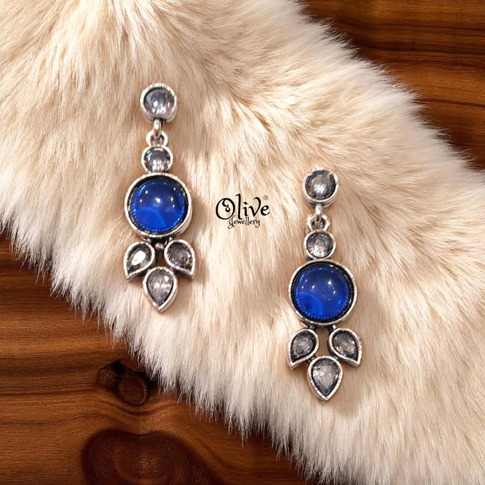Oxidized Earrings - 299