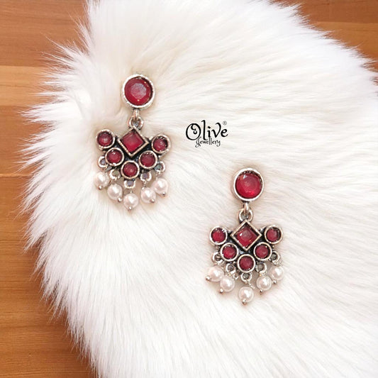 Oxidized Earrings - 310